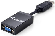 Equip адаптер кабел DisplayPort до VGA, 0.15 m, црна