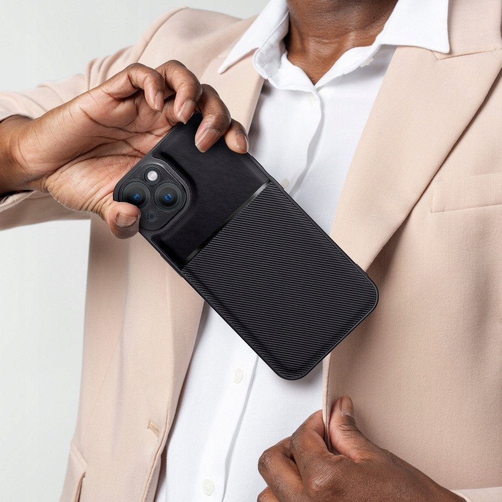 Mbrojtëse telefoni Forcell Noble për Xiaomi Redmi Note 10, fleksibël, e zezë