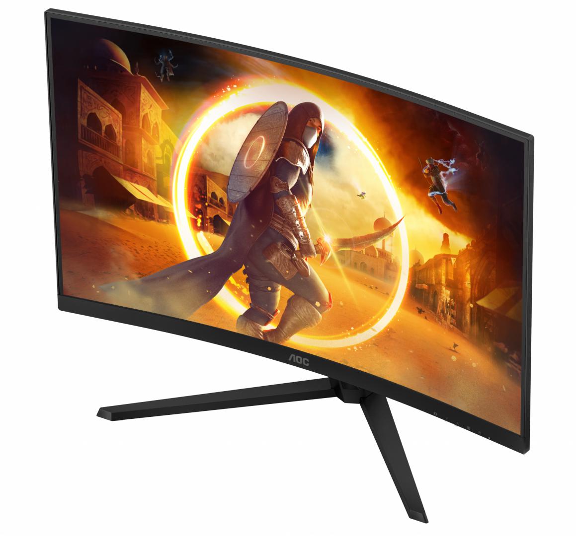 Monitor AOC G4 CQ32G4VE, 31.5", 2560 x 1440 QHD, i zi gri