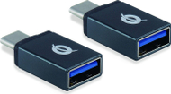 Adapter USB Conceptronic DONN, USB C në USB A OTG, set 2 copë, gri