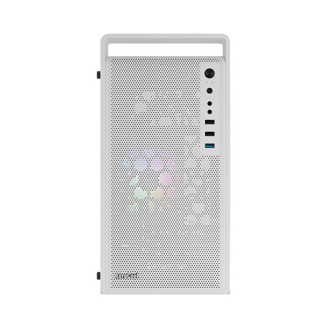 Kutia kompjuterike Aerocool CS-109 FRGB, mini tower, ATX, e bardhë