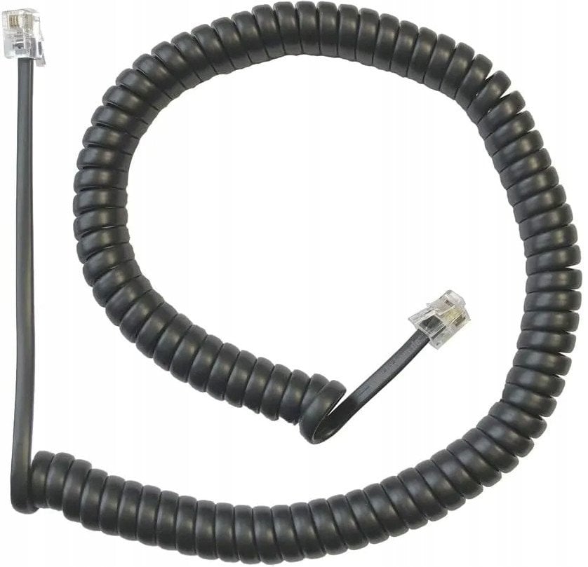 Kabllo spirale telefoni Yealink, për seri T2X T3X, e zezë