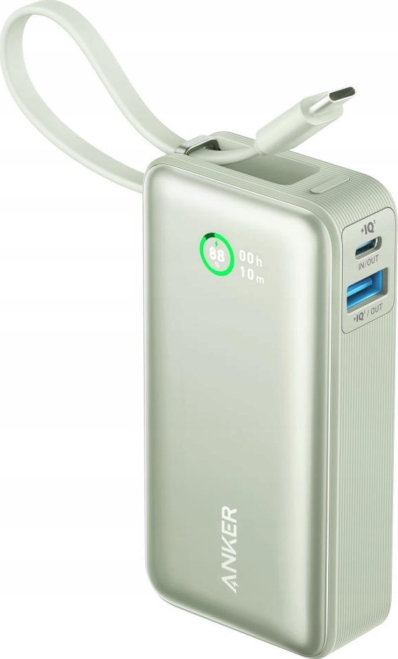 Powerbank Anker 545 Nano, 10000mAh, PD 30W, jeshile
