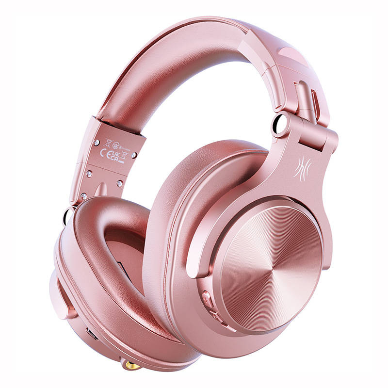 Kufje wireless OneOdio Fusion A70, Bluetooth 5.2, on ear, rozë metalike