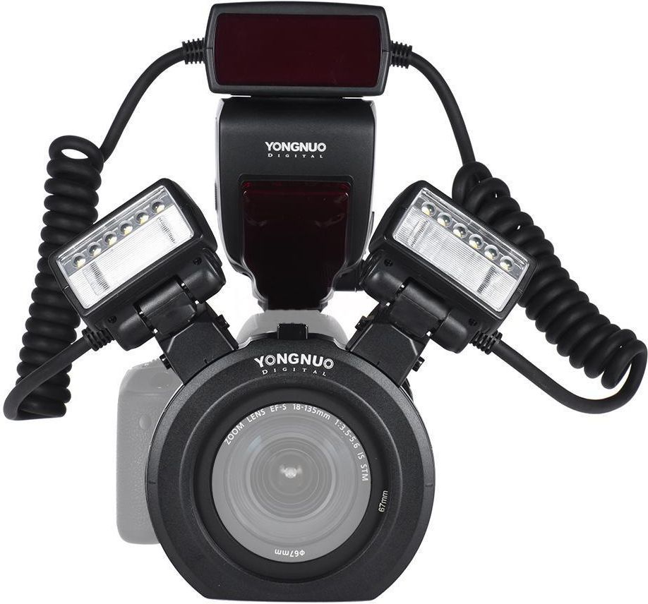 Blic makro Yongnuo YN-24EX TTL, për Canon, LED asistim, i zi