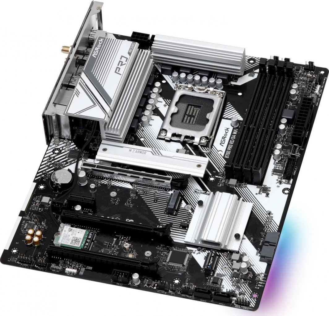 Pllakë amë ASRock B760 PRO RS/D4 WIFI, e zezë