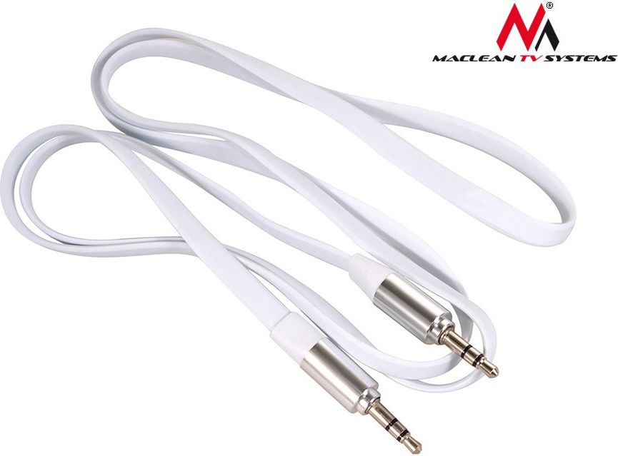 Kabllo Maclean Jack 3.5mm - Jack 3.5mm, 2m, e bardhë