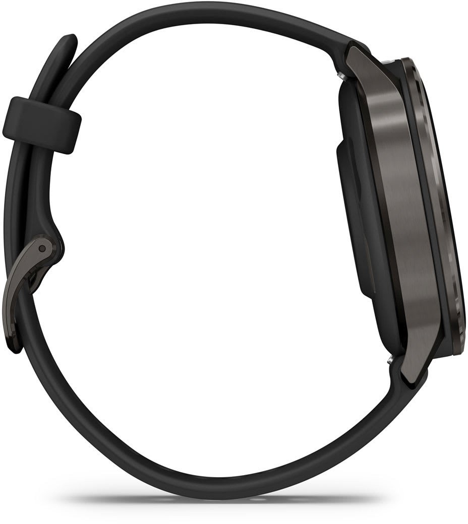 Ora inteligjente Garmin Venu 4, GPS, çelik inox, e zezë