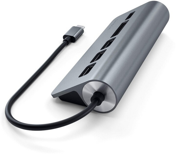 USB Satechi HUB  Type-C, сив