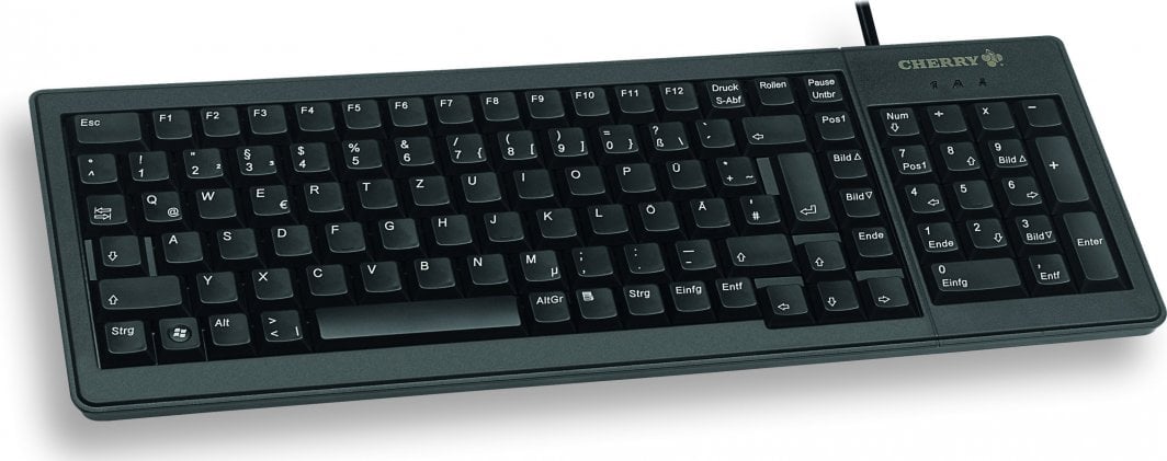 Tastierë Cherry, me kabllo, UK, e zezë