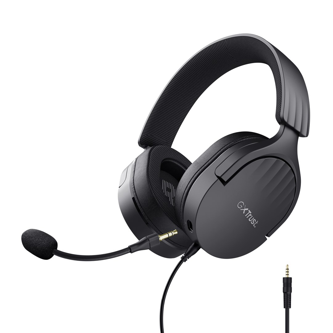 Kufje gaming Trust GXT 489 Fayzo, Multiplatform, 50mm Drivers, të zeza