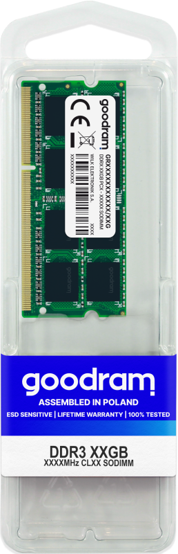 Memorie RAM Goodram GR1600S3V64L11/8G, 8GB DDR3, 1600MHz