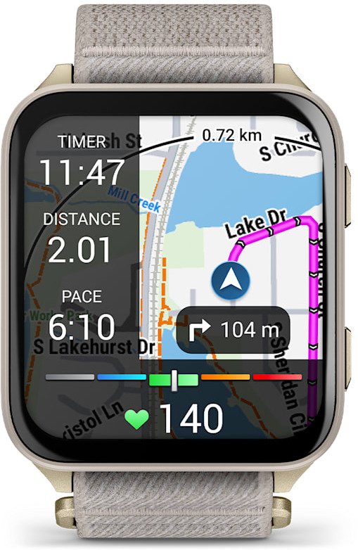 Ora smartwatch Garmin Venu X1, 2" AMOLED, GPS, soft gold gri
