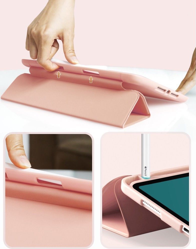 Mbrojtëse me kapak SmartCase për IPAD AIR 4 2020, e zezë