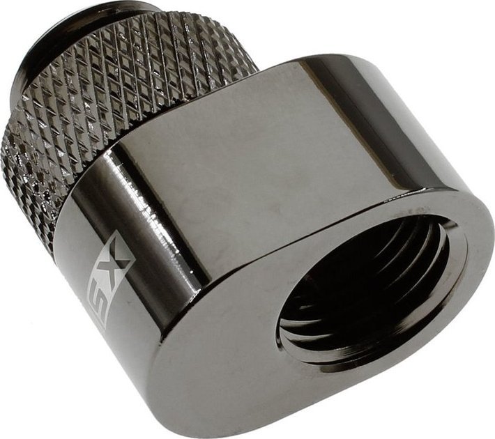 Adaptor offset për ftohje me ujë, G1/4 mashkull në G1/4 femër, zhvendosje 7 mm, i argjendtë