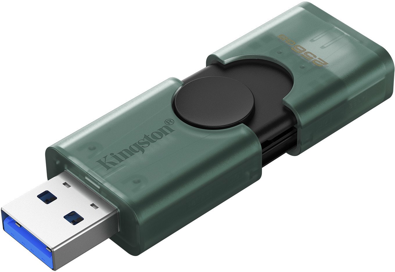 USB flash Kingston DataTraveler Duo, 256GB, USB 3.2 Type A dhe Type C, e zezë