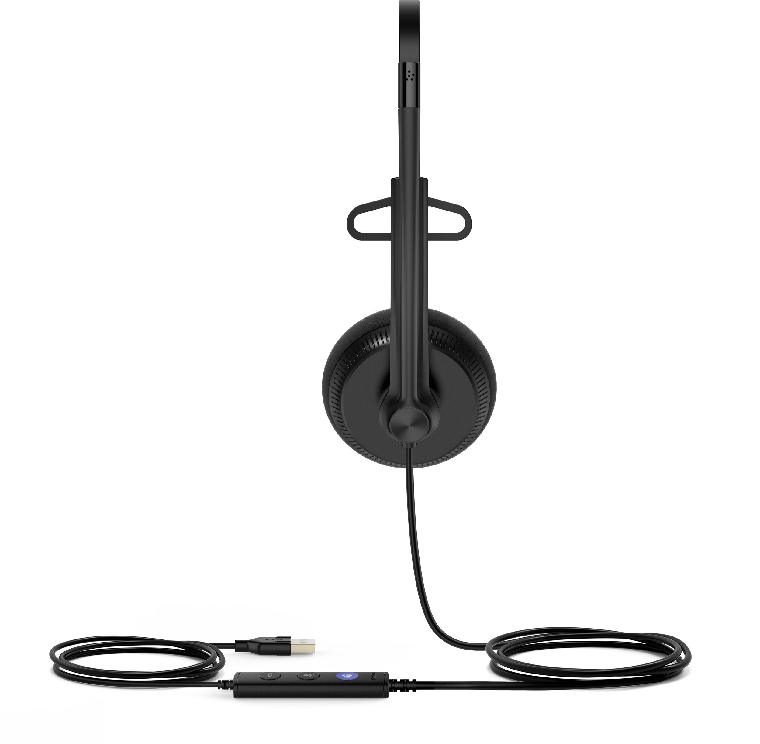 Kufje Yealink UH34 Lite Mono Teams, me kabllo USB A USB C, e zezë