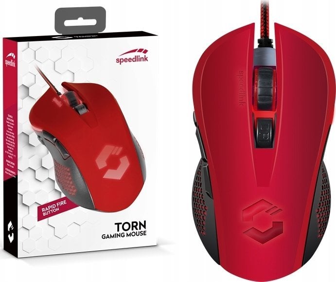 Maus gaming Speedlink Torn, 3200dpi, me ndriçim, kuqezi