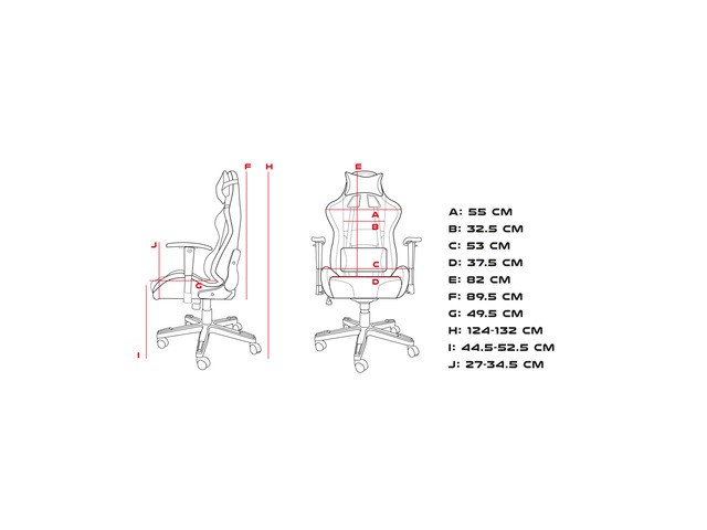 Karrige lojërash Natec Genesis Trit 600 RGB, e zezë