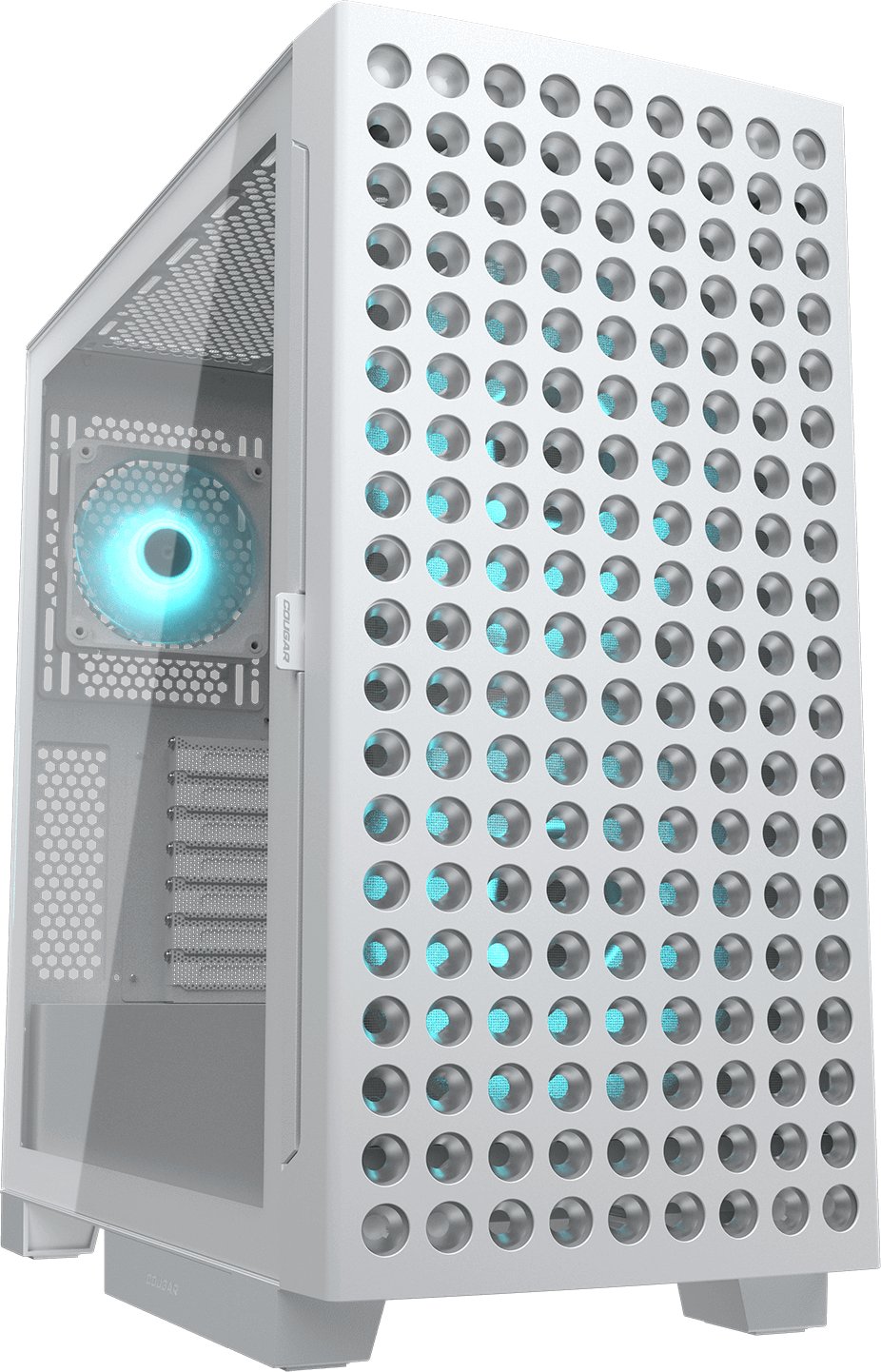 Kasa PC Cougar Airface Eco RGB, Mid Tower, ATX, e bardhë