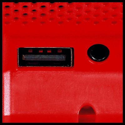 Folës pa tela Einhell TC-SR 18 Li Solo, Bluetooth, USB, i kuq