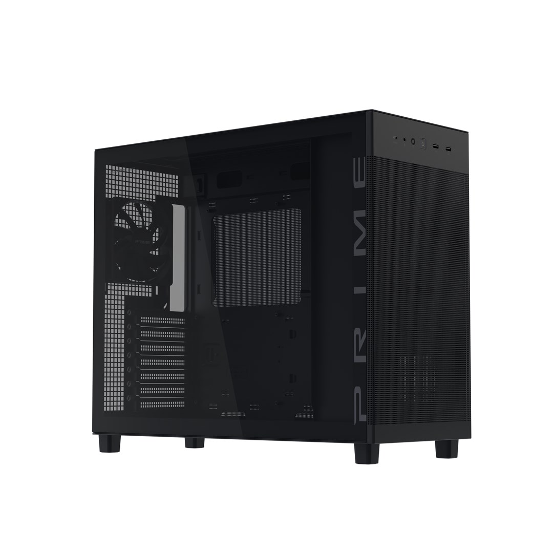 Kutia kompjuterike Asus PRIME AP303 TG, xham i temperuar, e zezë
