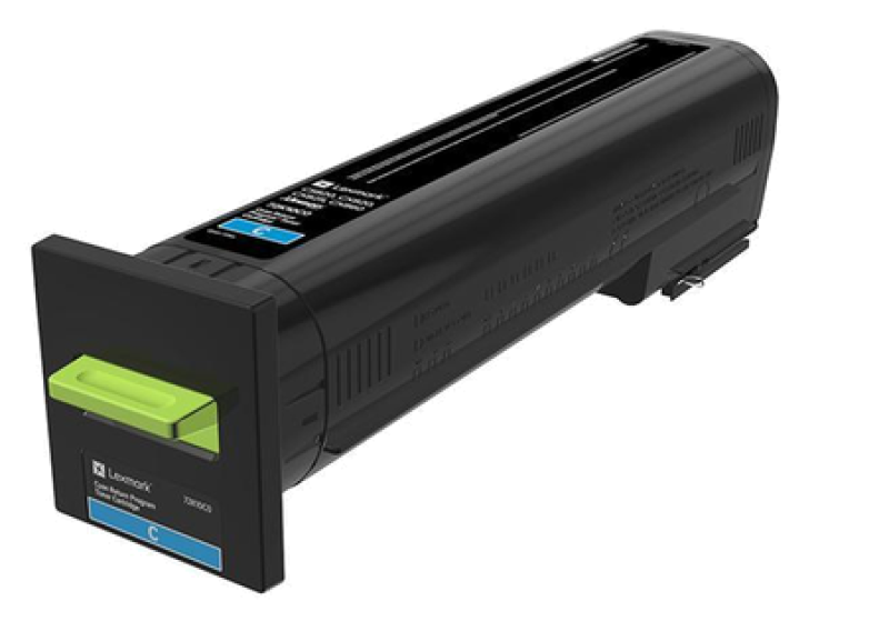 Toner Lexmark 72K20C0, cyan, origjinal