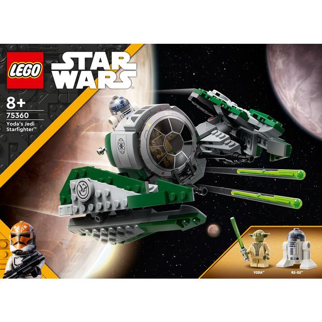 Set LEGO Star Wars 75360 Yoda’s Jedi Starfighter, 253 pjesë, mbi 8 vjeç, shumëngjyrësh