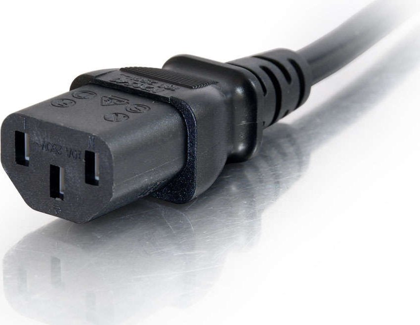 Кабел за струја C2G European Power Cord, 2m, 16 AWG, црн