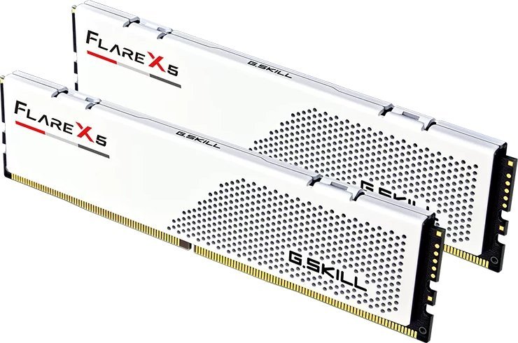 Memorie RAM G.Skill Flare X5 F5-6000J2836G16GX2-FX5W, DDR5 32GB 2x16GB, 6000MHz, e bardhë