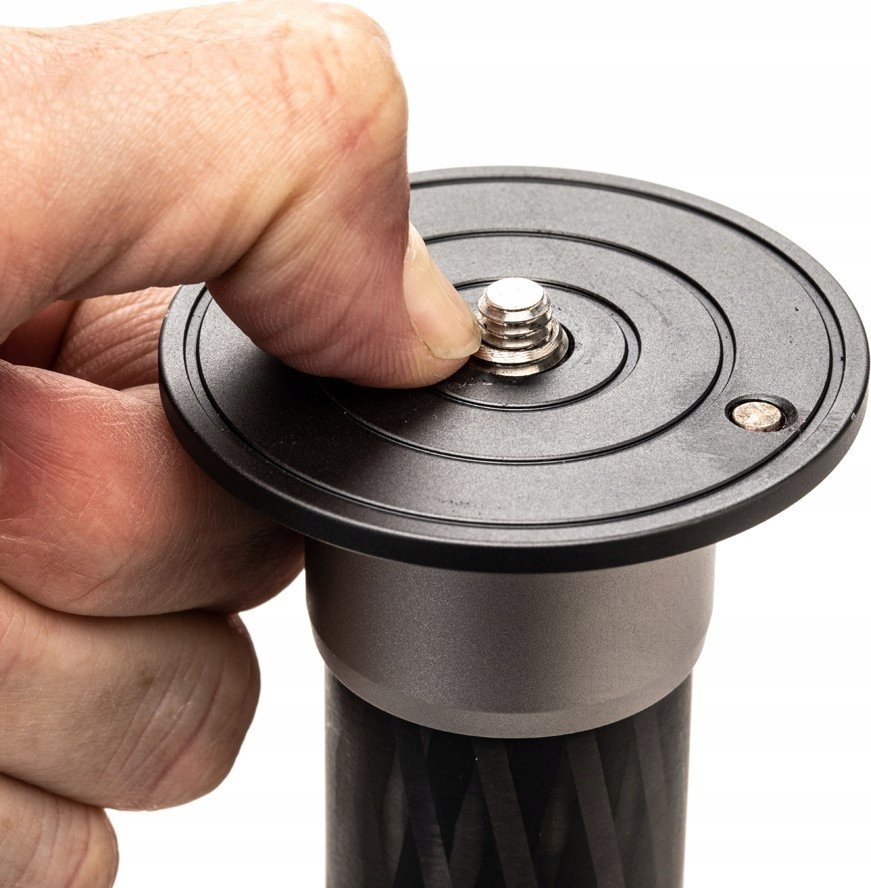 Monopod Benro MSD36C SupaDupa, fibër karboni, me bazë këmbësh, i zi