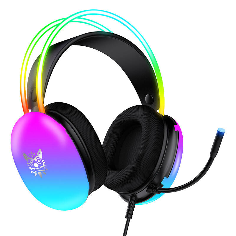 Kufje gaming ONIKUMA Professional, me mikrofon, RGB, me kabllo, të zeza 4