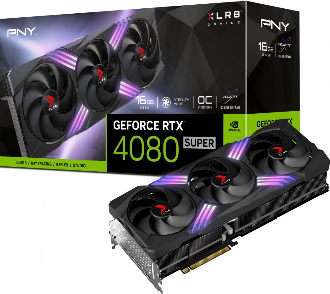 Kartelë grafike PNY GeForce RTX 4080 SUPER XLR8 Gaming Verto Epic-X RGB OC 16GB GDDR6X
