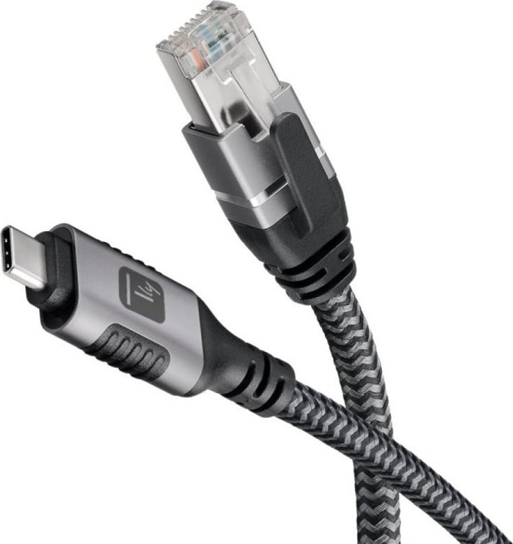 Kabllo rrjeti Techly ICOC U3C-RJ45-030, USB-C në RJ45, Gigabit Ethernet, Cat6, 3m
