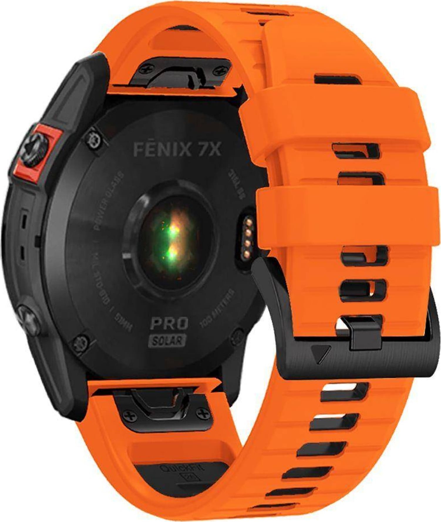 Rrip ore Tech-Protect Iconband Pro për Garmin Fenix 3 5X 3H, TPU, portokalli e zezë
