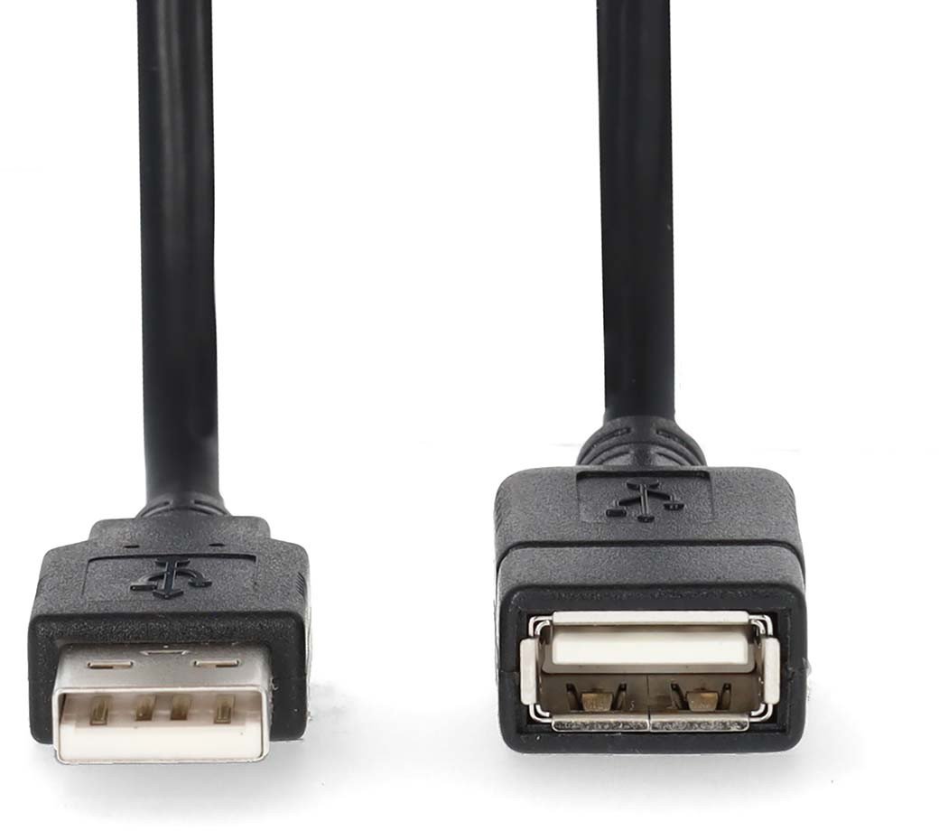 Kabllo USB Nedis CCGL60010BK30, USB A, 1m, e zezë