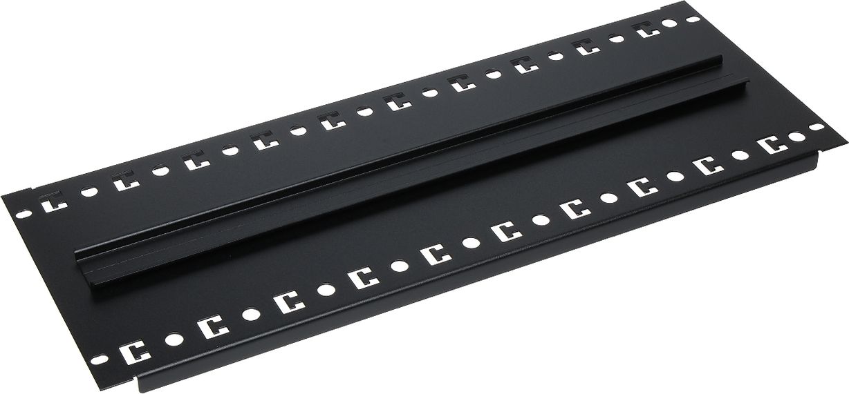 Pllakë montuese rack Pulsar A19-TS-35/BL-4U, 19", 4U, e zezë