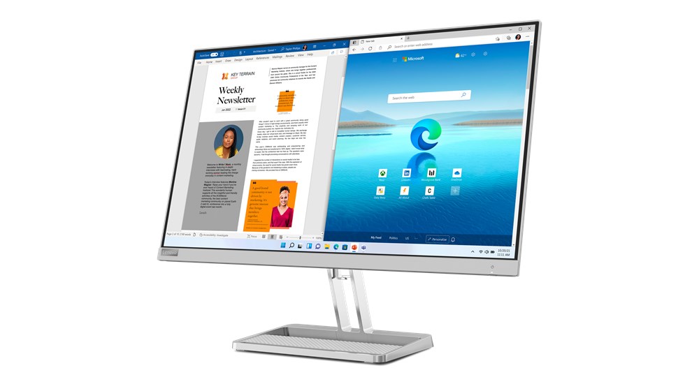Monitor Lenovo L27i-40 LED, 27", 1920 x 1080, 100 Hz, i hirtë