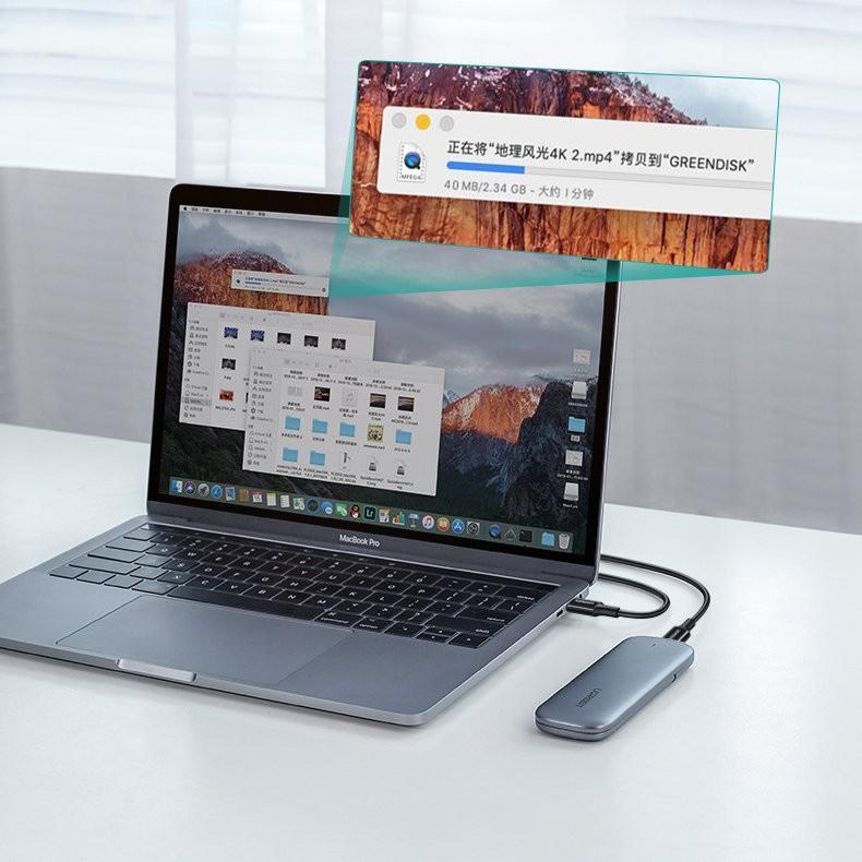 Kabllo Ugreen USB C në USB C 2m, 100W, 5A, e bardhë
