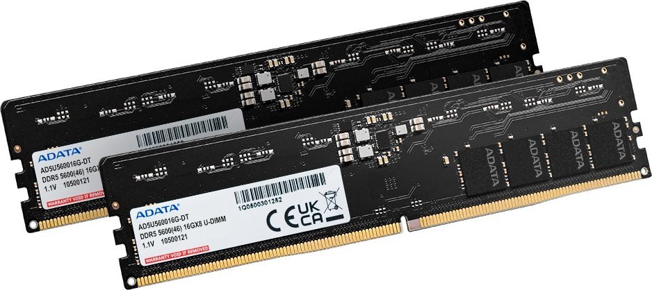 Memorie RAM Adata DDR5 U-DIMM, 16GB, 5600MHz, e zezë