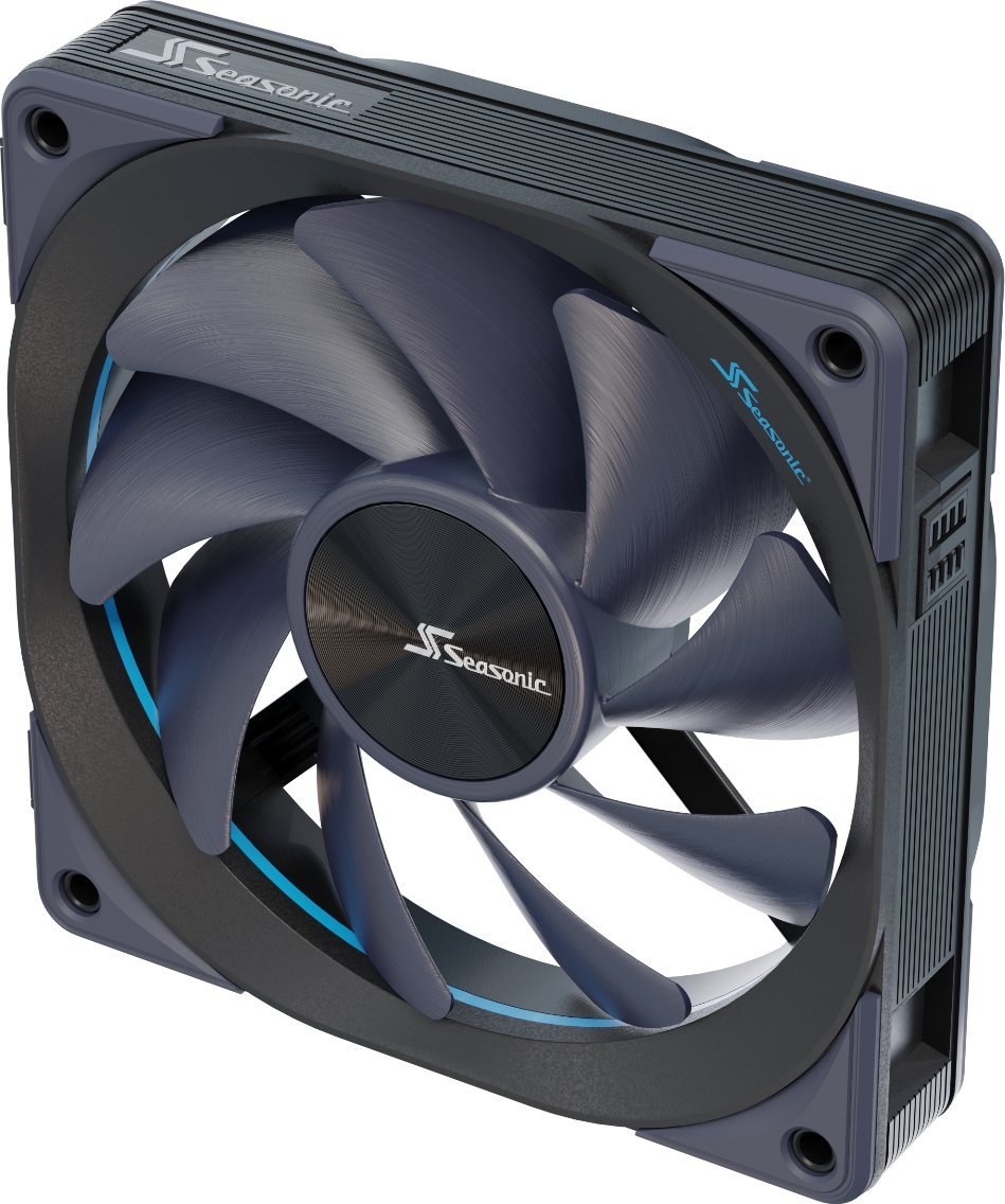 Ventilatorë PC SeaSonic MagFlow 1225, set 3x120mm, PWM, të zinj