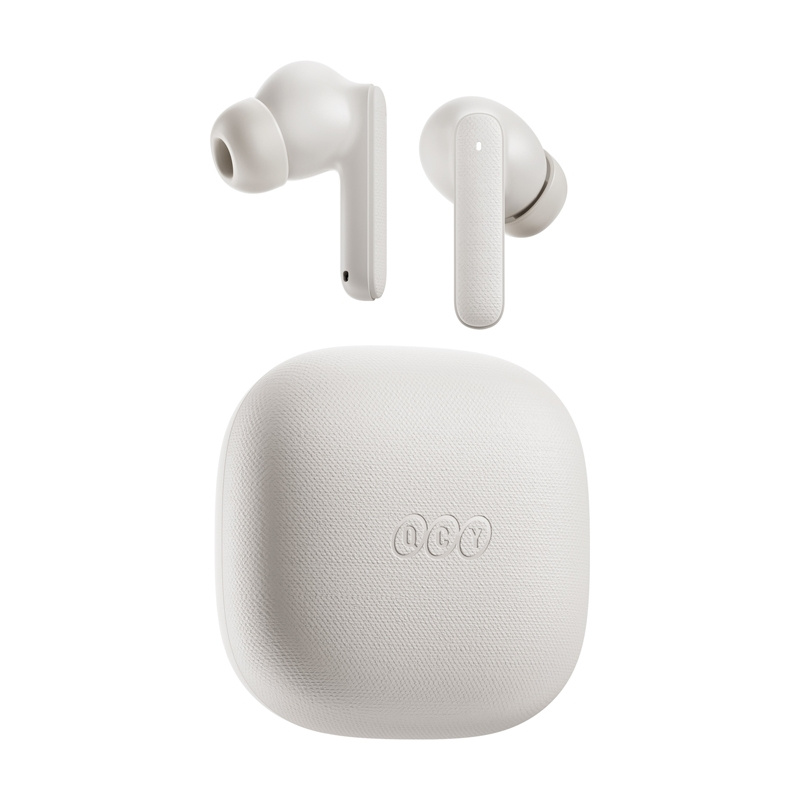 Kufje TWS QCY Buds, Bluetooth 5.3, 35 orë bateri, të bardha