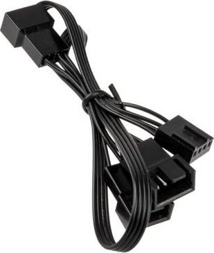 Kabull ndarës Kolink PWM, 4-pin në 3 x 4-pin, 0.35m, i zi