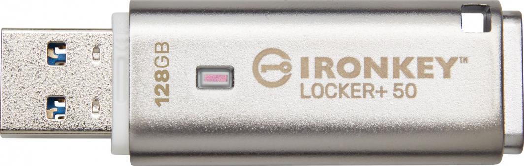 USB Kingston IronKey Locker+ 50, 128 GB (IKLP50/128GB)