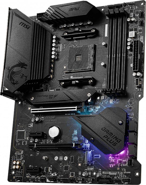 Pllakë amë MSI MPG B550 GAMING PLUS, 128 GB, DDR4, e zezë 