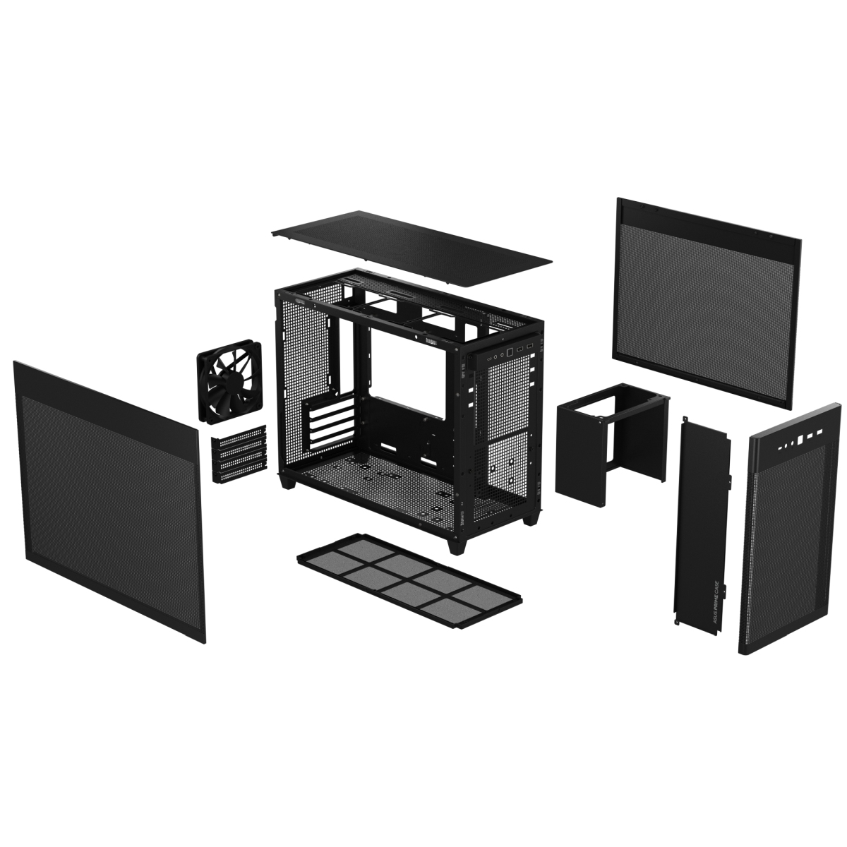 Куќиште за персонален компјутер ASUS AP201, црно