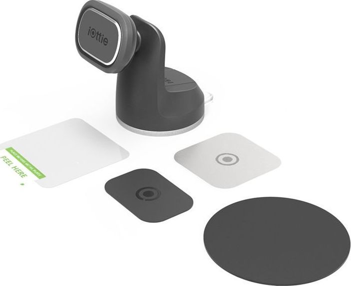Mbajtës magnetik për veturë iOttie iTap 2 HLCRIO156, për xham dhe pult, me vakum, i zi