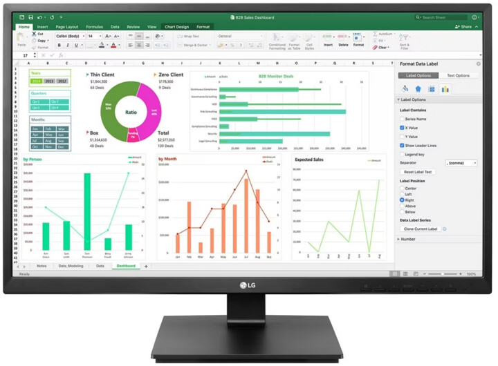 Monitor LG 24BN55YP-B - LED, 23.8", FullHD, i zi