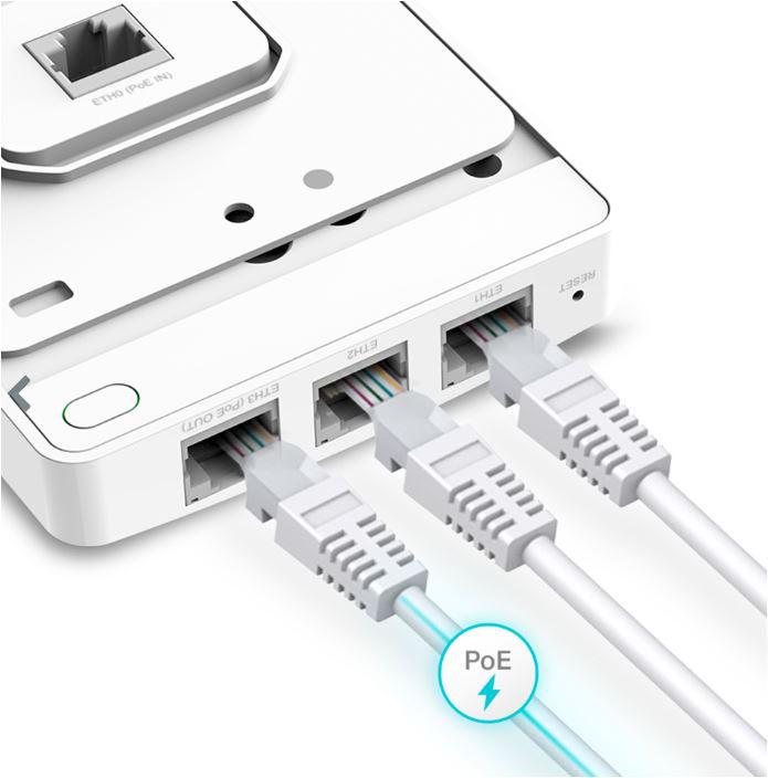 Pikë aksesi TP-Link Omada AX3000, WiFi 6, PoE, e bardhë