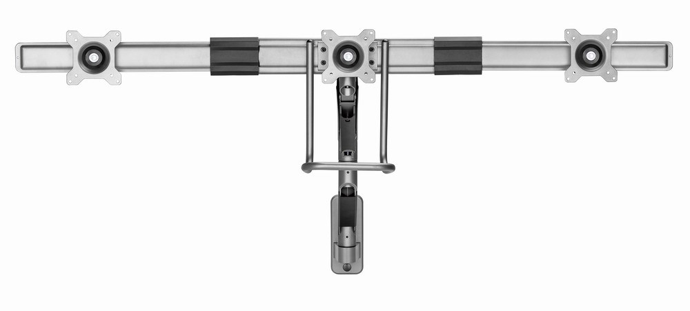 Mbajtëse monitori MA-WA3-01, 17-27", 6kg, VESA 100x100, 3 Ekrane, e hirtë